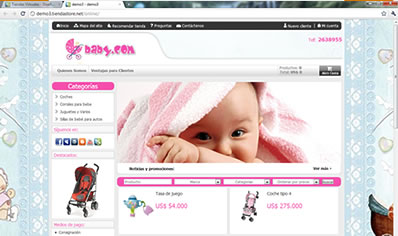 Tienda virtual de artículos para bebé